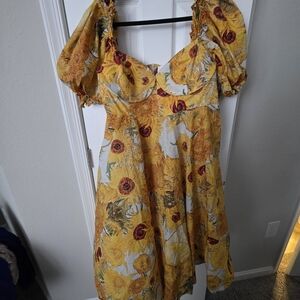Selkie Sunflower Yellow Dress